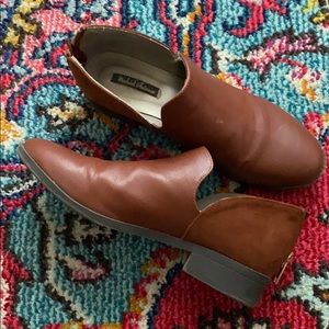 Suede back slip-ons!